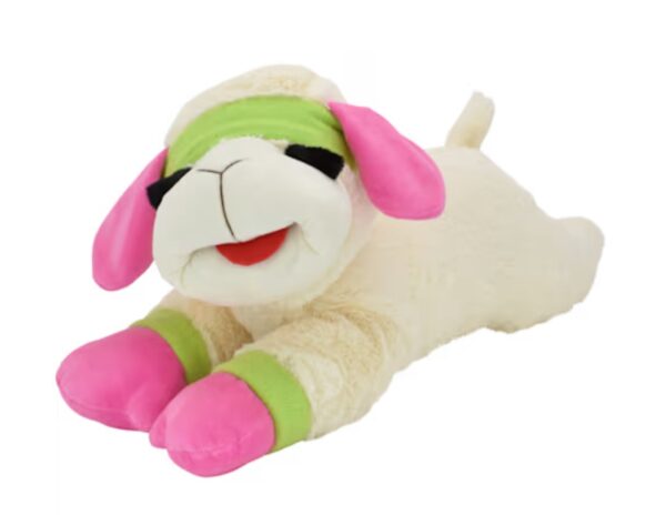 Multipet International Jumbo Retro Lamb Chop with Sweatband for Dogs, 24" L, X-Large